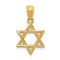 14K Yellow Gold Star of David Pendant Charm Jewelry 20mm x 12mm